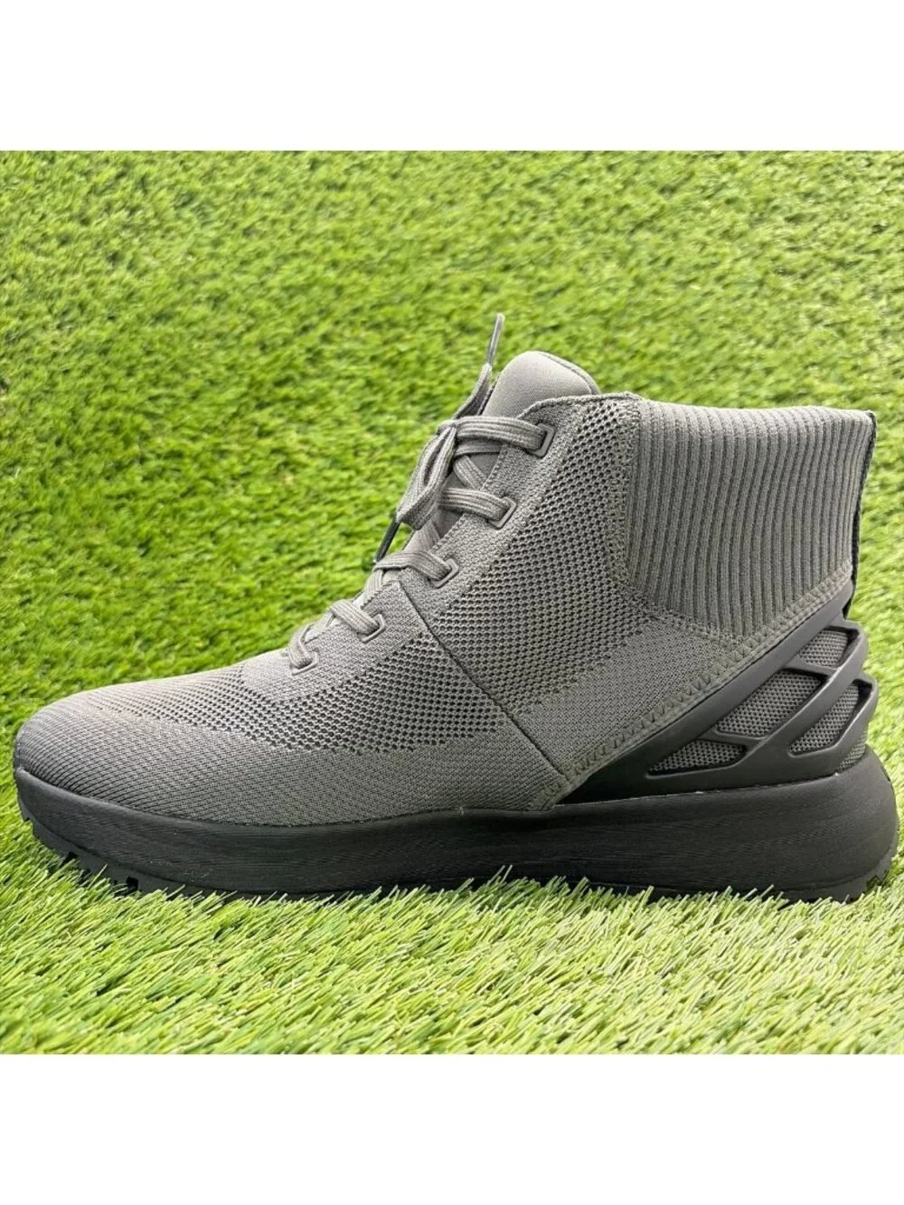 Kizik Suncrest High Mens Size 11.5 Gray Black Outdoor Hands Free Hiking Boots
